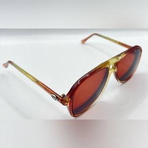 Vintage Diplomat Brown Translucent Pilot Sunglasses Frames Only